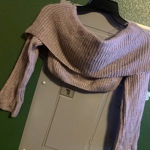 Off the shoulder sweater